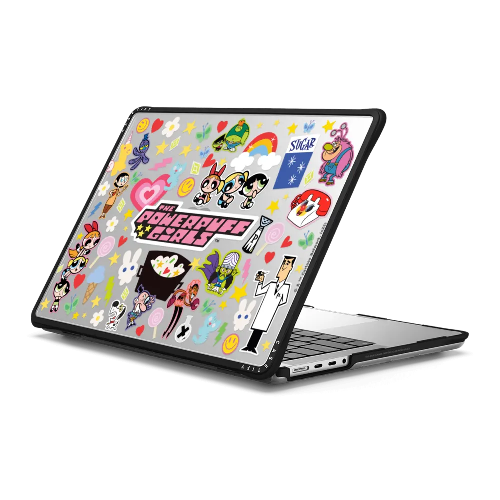 Impact MacBook Pro 14" (2021 / 2023) Case - The Powerpuff Girls Stickermania MacBook Case