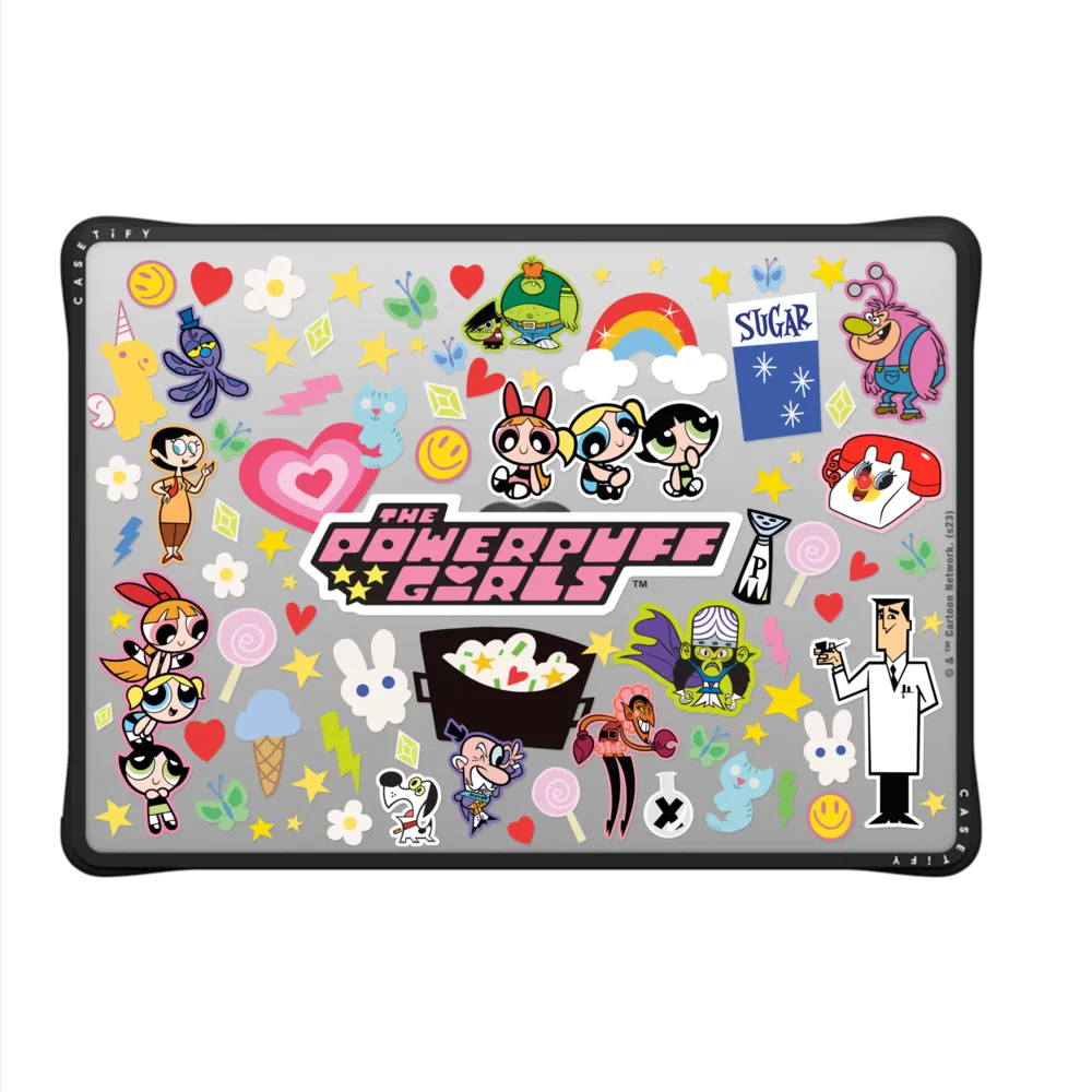 Impact MacBook Pro 14" (2021 / 2023) Case - The Powerpuff Girls Stickermania MacBook Case