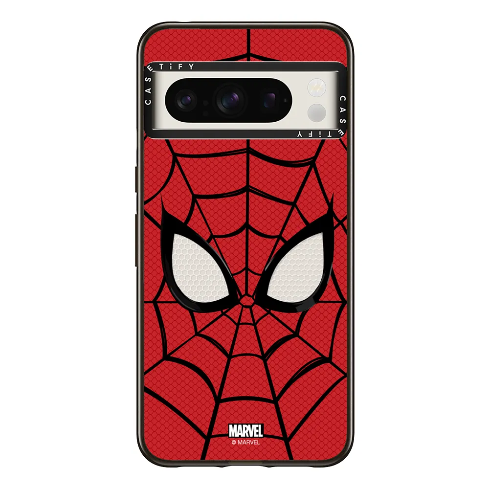 A Spiderman face phone case