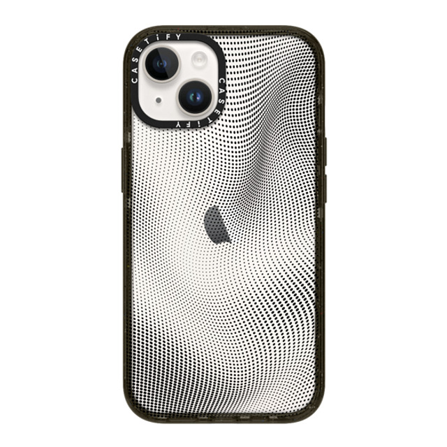 CASETiFY iPhone 14 ケース ブラック インパクトケース Halftone Case casetify