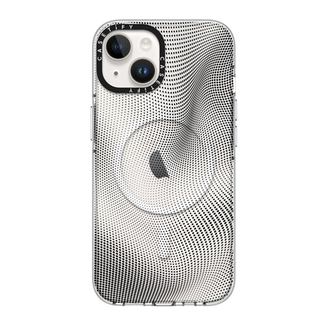 CASETiFY iPhone 14 ケース クリア クリア ケース MagSafe対応 Halftone Case casetify