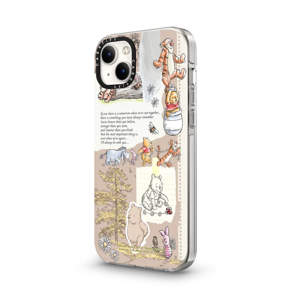 Clear iPhone 14 Plus Case MagSafe Compatible - Vintage Collage Case