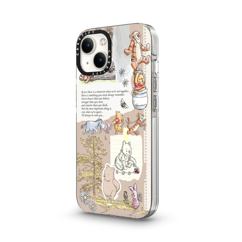 Clear iPhone 14 Case MagSafe Compatible - Vintage Collage Case