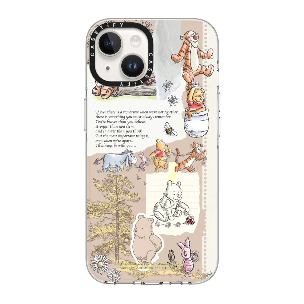 Clear iPhone 14 Case MagSafe Compatible - Vintage Collage Case