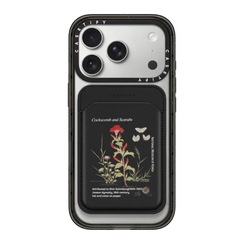 Snappy MagSafe Wallet - NMK Cockscomb and Scarabs Snappy Leather Wallet