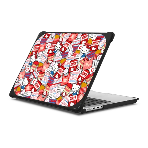 MacBook Pro 14-inch (M1 - M5) - Hello Kitty Sticker Laptop Case