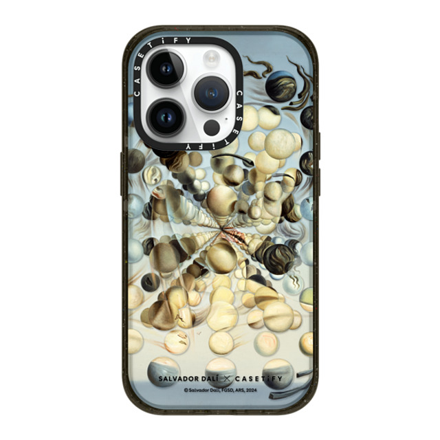 Salvador Dali x CASETiFY iPhone 14 Pro �P�[�X Abstract �u���b�N �C���p�N�g�P�[�X MagSafe�Ή� Galatea of the Spheres (1952) Case