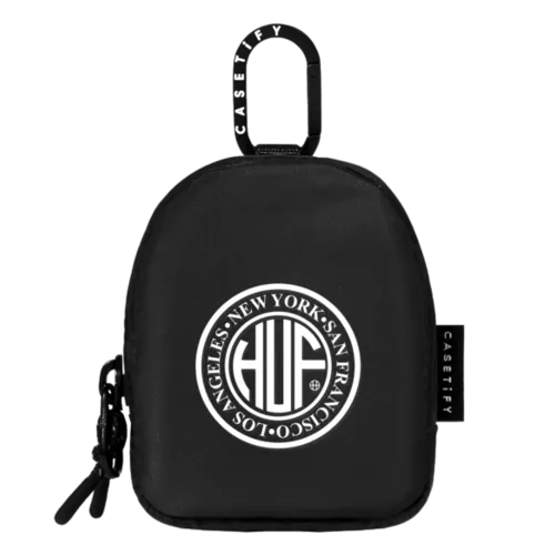 Pouch - HUF White Logo Earbuds Pouch
