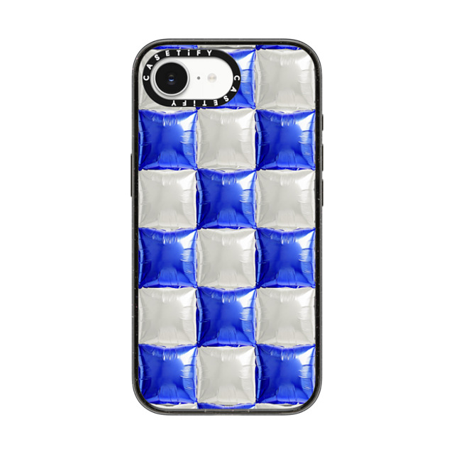 CASETiFY iPhone 16e ケース ブラック インパクトケース MagSafe対応 Pattern,Y2K Y2K,Pattern Balloon Checkers - Royal Blue Back to School CASETiFY iPhone 16e ケース ブラック インパクトケース MagSafe対応 Pattern,Y2K Y2K,Pattern Balloon Checkers - Royal Blue Back to School