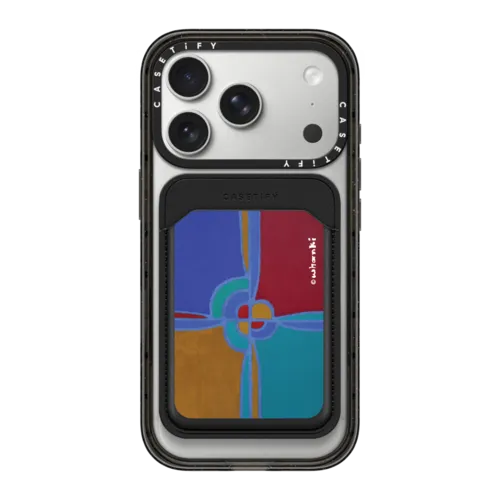 Snappy MagSafe Wallet - Whanki Cross Composition Snappy Leather Wallet