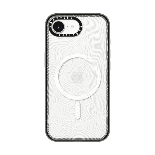 CASETiFY iPhone 16e ケース ブラック インパクトケース MagSafe対応 nature,Pattern nature,Pattern Topography Map Father's Day CASETiFY iPhone 16e ケース ブラック インパクトケース MagSafe対応 nature,Pattern nature,Pattern Topography Map Father's Day