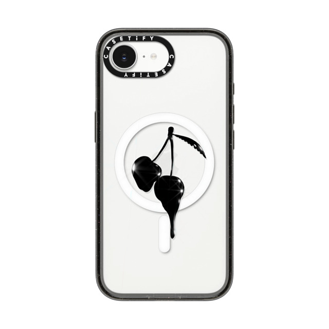 CASETiFY iPhone 16e Case Black Impact Case MagSafe Compatible Cherry チェリー(赤) Night Cherry Back to School CASETiFY iPhone 16e Case Black Impact Case MagSafe Compatible Cherry チェリー(赤) Night Cherry Back to School