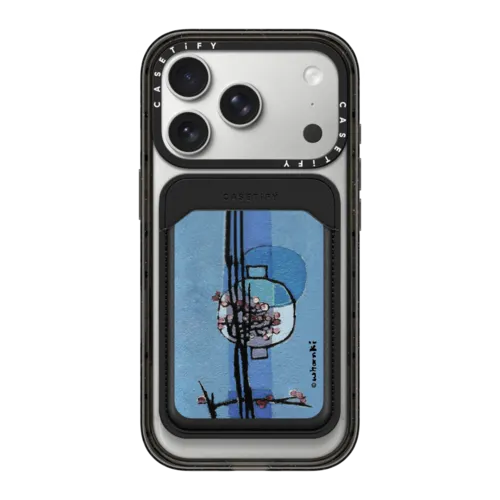 Snappy MagSafe Wallet - Whanki Moon Jar Snappy Leather Wallet