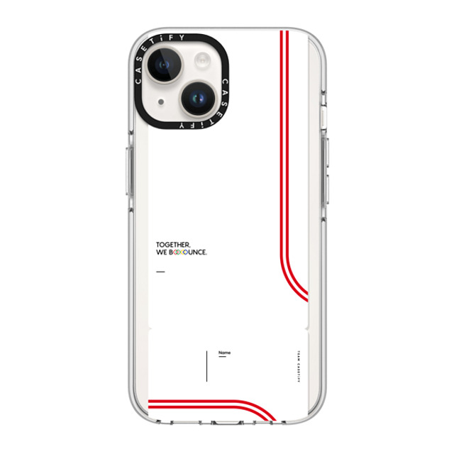 CASETiFY iPhone 14 ケース クリア クリア ケース MagSafe対応 Team CASETiFY Ticket Case - White casetify