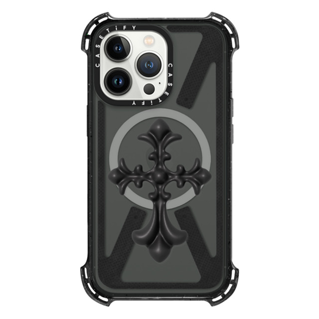 CASETiFY iPhone 13 Pro ケース Triple Black バウンスケース Y2K Y2K Cross Heritage Father's Day CASETiFY iPhone 13 Pro ケース Triple Black バウンスケース Y2K Y2K Cross Heritage Father's Day