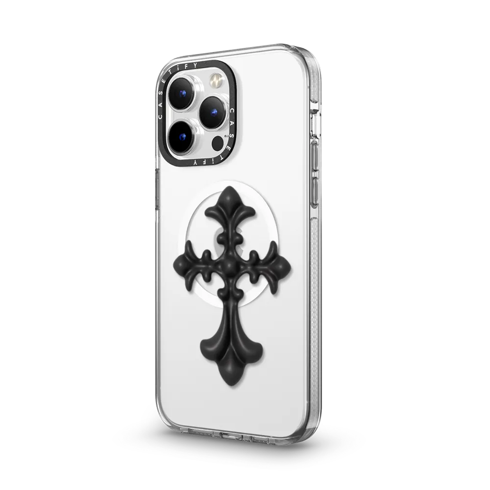 Clear iPhone 14 Pro Max Case MagSafe Compatible - Cross Heritage