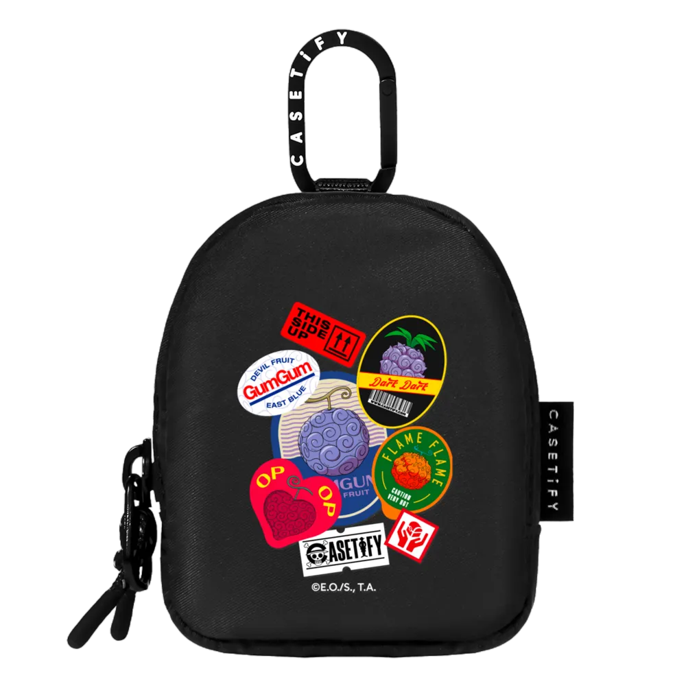 Earbuds Pouch - Devil Fruits Label Sticker Earbuds Pouch