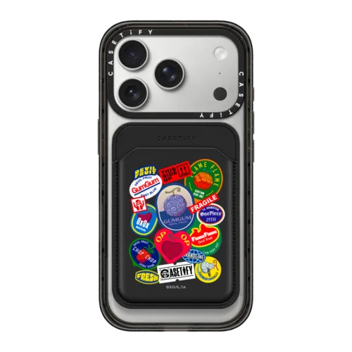 Snappy MagSafe Wallet - Devil Fruits Label Sticker Snappy Leather Wallet