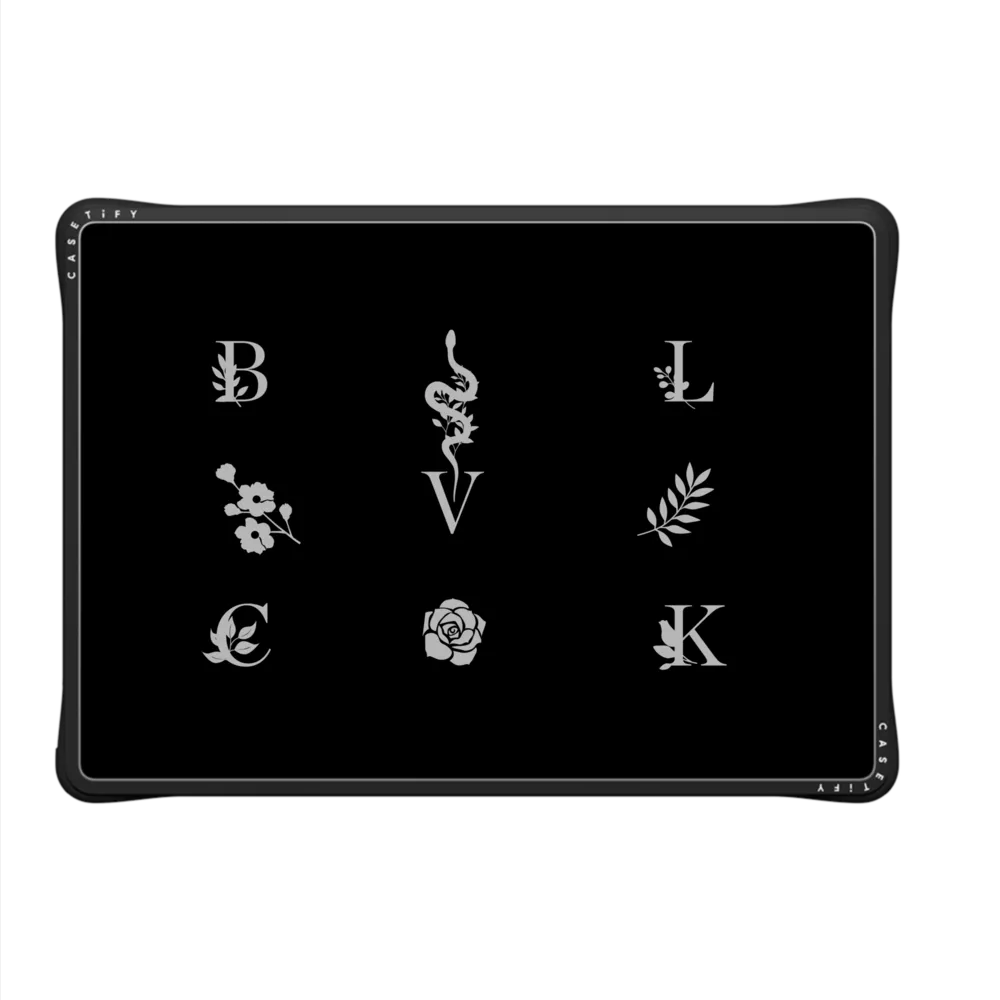 Funda de Impacto - BLVCK Floral Logo Laptop Case