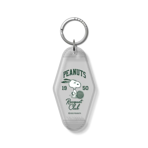Keychain Tag - Peanuts Racquet Club Hotel Keychain Tag