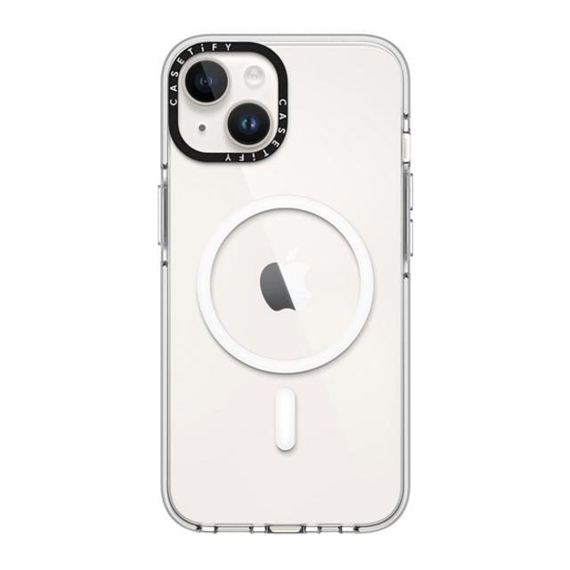 CASETiFY iPhone 14 Case Clear Clear Case MagSafe Compatible Takashi Murakami Mr Dob Custom Case - White casetify CASETiFY iPhone 14 Case Clear Clear Case MagSafe Compatible Takashi Murakami Mr Dob Custom Case - White casetify
