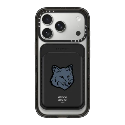 Snappy MagSafe Wallet - Maison Kitsune Classic Fox Logo Seine Blue Snappy Wallet