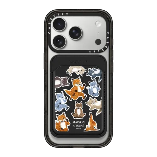 Snappy MagSafe Wallet - Maison Kitsune Fox Medley Snappy Wallet