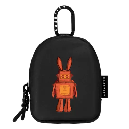 Pouch - MCM Orange Rabot Earbuds Pouch