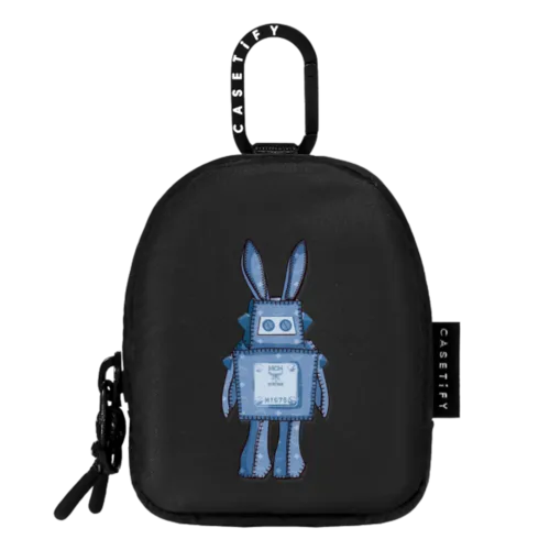 Pouch - MCM Blue Rabot Earbuds Pouch