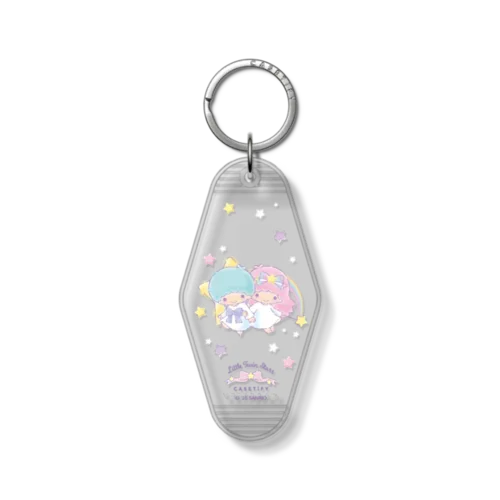 Keychain Tag - Little Twin Stars Starlit Adventures Keychain Tag - Clear