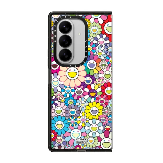Impact Magnetic Galaxy Z Fold7 Case - FLOWERS TRAIL (BLUE) PHONE CASE