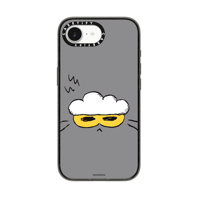 ZO & FRIENDS x CASETiFY iPhone 16e �P�[�X �u���b�N �C���p�N�g�P�[�X MagSafe�Ή� ZO & FRIENDS ZOA Face Case - Sleepy