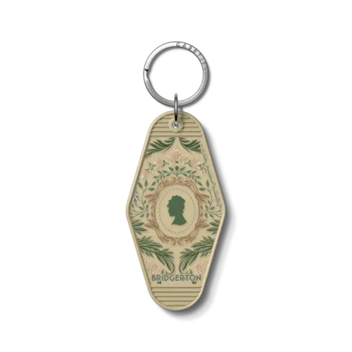 Keychain Tag - Bridgerton Damask Pattern Keychain Tag