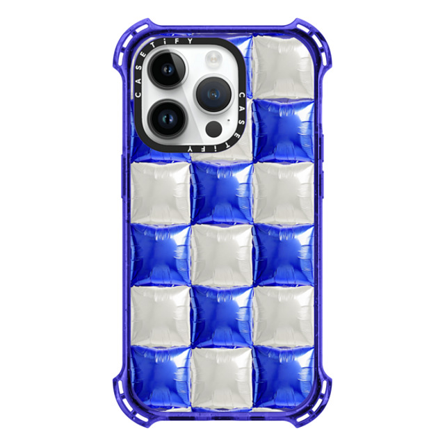 CASETiFY iPhone 14 Pro Case Peri Purple バウンスケース Pattern,Y2K Y2K,Pattern Balloon Checkers - Royal Blue Mother's Day CASETiFY iPhone 14 Pro Case Peri Purple バウンスケース Pattern,Y2K Y2K,Pattern Balloon Checkers - Royal Blue Mother's Day