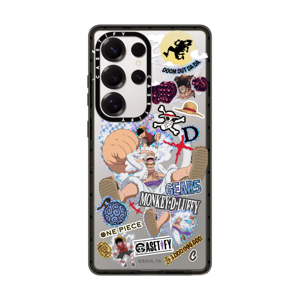 Impact Magnetic Galaxy S25 Ultra Case - Luffy Gears Evolution Sticker Mania Case