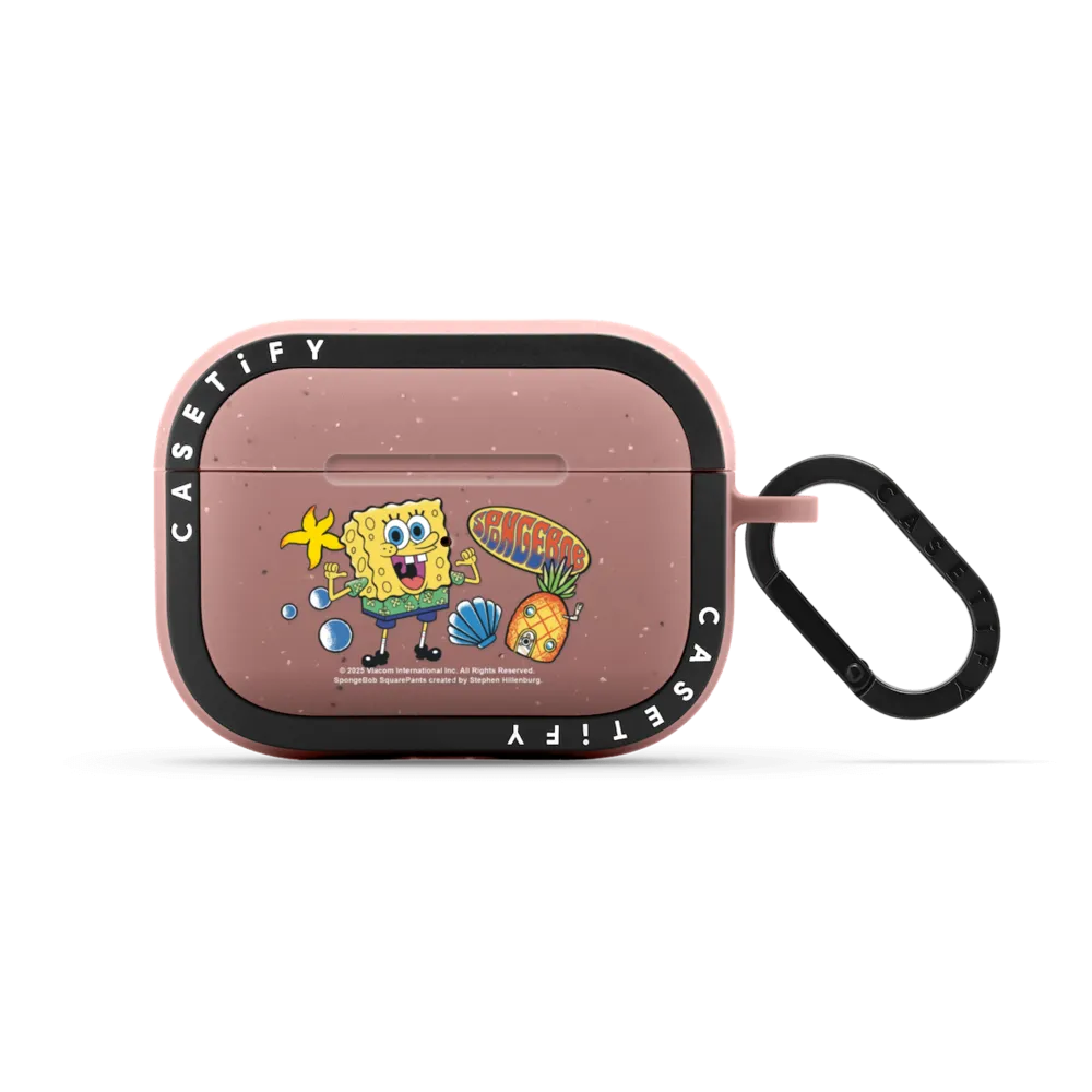 Bounce AirPods Pro 2 Case - SpongeBob Hibiscus Pattern Earbuds Case