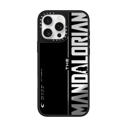iPhone 16 Pro Max - The Mandalorian Black & White Logo Case