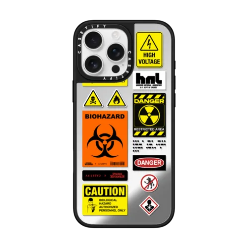 iPhone 16 Pro Max - Hawkins Lab Hazard Case - Clear Edition