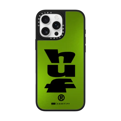 iPhone 16 Pro Max - HUF Green x Black Logo Phone Case