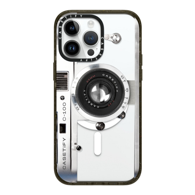 CASETiFY iPhone 14 Pro Max ケース ブラック インパクトケース MagSafe対応 Camera Case - Retro casetify