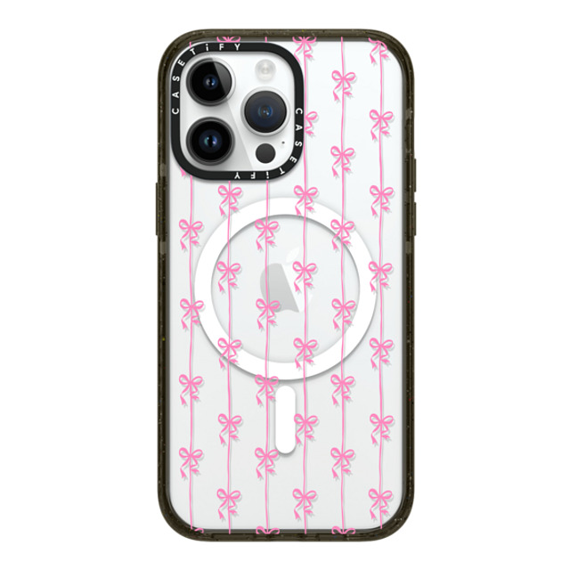 CASETiFY iPhone 14 Pro Max ケース ブラック インパクトケース MagSafe対応 Cottagecore Ballet Stripes