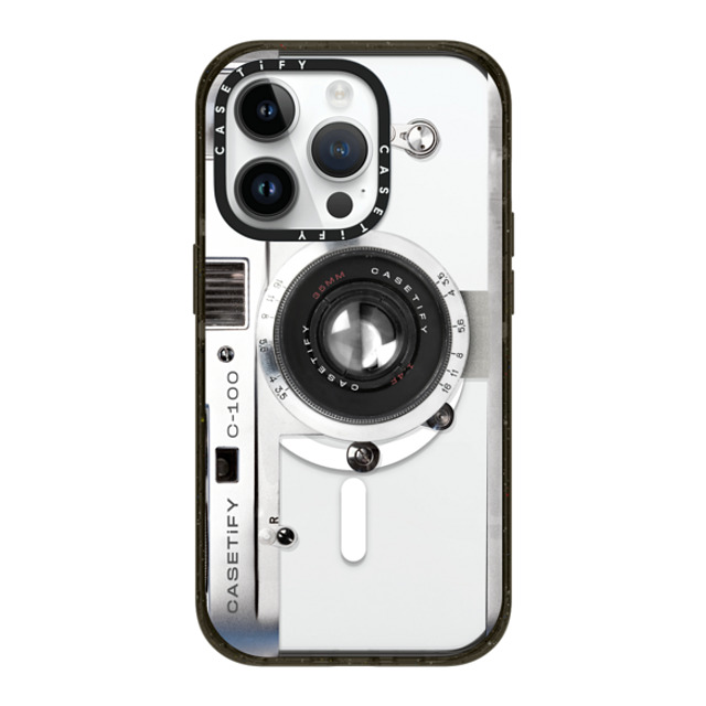 CASETiFY iPhone 14 Pro ケース ブラック インパクトケース MagSafe対応 Camera Case - Retro casetify