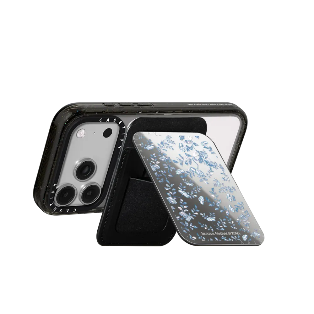 Snappy™ Mirror Cardholder Stand MagSafe Compatible - NMK Blue Nacre Snappy Cardholder Stand