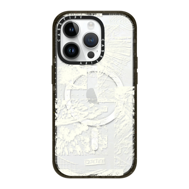 CASETiFY iPhone 14 Pro ケース ブラック インパクトケース MagSafe対応 nature Dark Forest