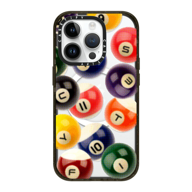 CASETiFY iPhone 14 Pro ケース ブラック インパクトケース MagSafe対応 Sport Billiard