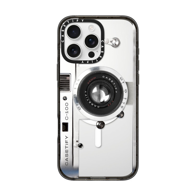 CASETiFY iPhone 16 Pro Max ケース ブラック インパクトケース MagSafe対応 Camera Case - Retro casetify