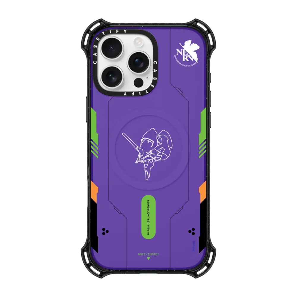 Bounce iPhone 16 Pro Max Case MagSafe Compatible - Evangelion Test Type-01 Case