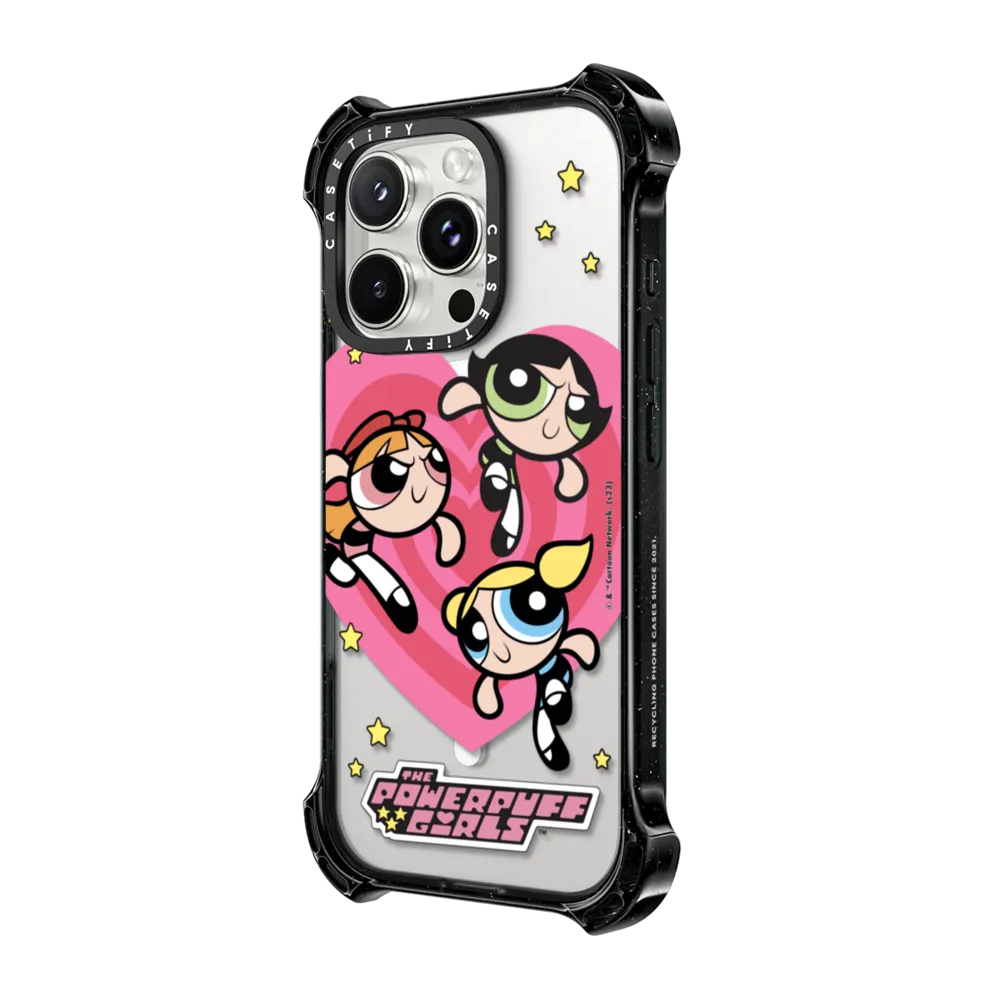 Impact Ring Stand iPhone 16 Pro Max Case MagSafe Compatible - The Powerpuff Girls Heart Case