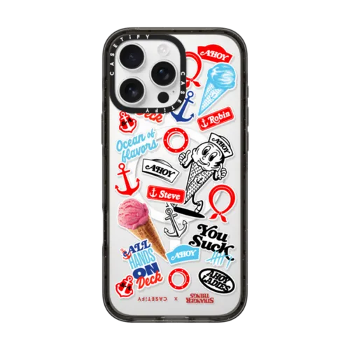 iPhone 16 Pro Max - Scoops Ahoy Stickermania Case - Clear Edition