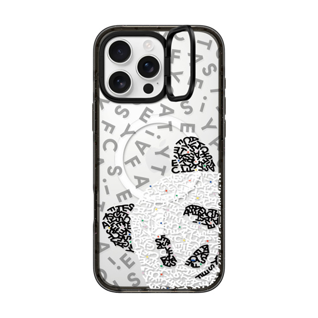CASETiFY iPhone 16 Pro Max ケース ブラック インパクトリングスタンドケース MagSafe対応 Hi! Panda! casetify Father's Day CASETiFY iPhone 16 Pro Max ケース ブラック インパクトリングスタンドケース MagSafe対応 Hi! Panda! casetify Father's Day